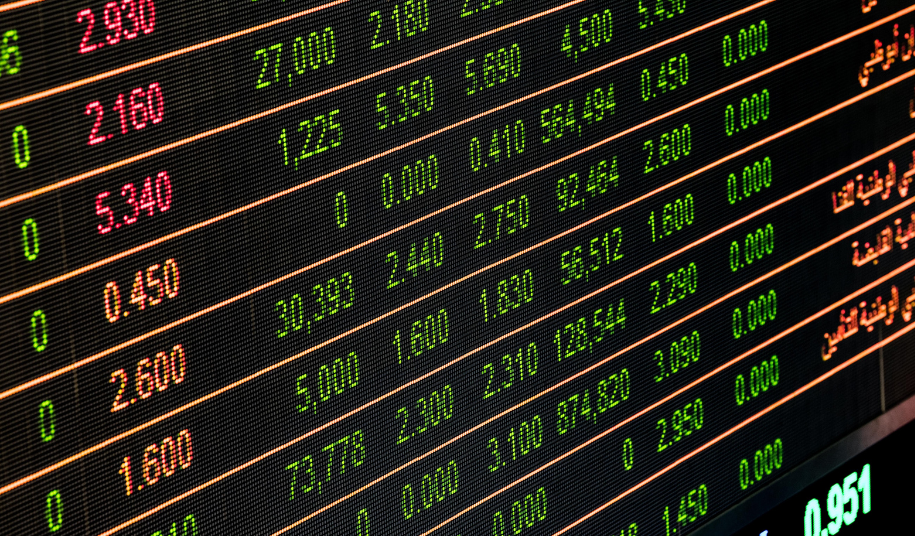 stock market prices to indicate market movements